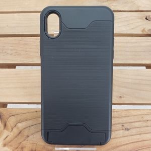 iPhone XR Hard Shell Case with Kickstand | Black